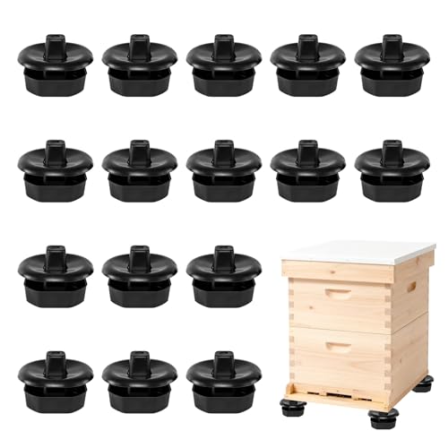 4 Sets/16Pcs Beehive Stands, Ant-Proof Beehive Feet Stands, Plastic Beehive Base for Outdoor Beekeeping Operations