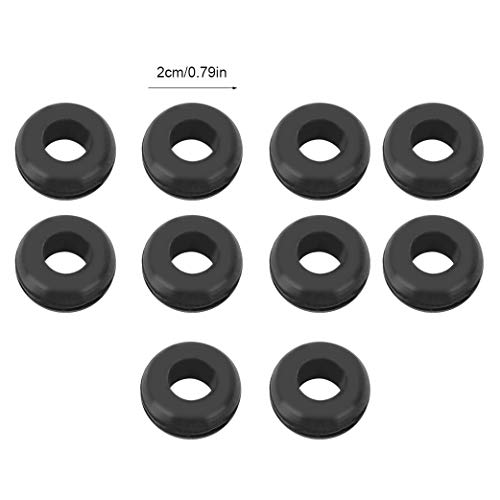 Airlock Grommet 10Pcs for Fermenter Lid Fit for 15L 25L 30L 60L Homebrew Digester Plastic Airlock Rings for Beer Accessories and Fermentation Tools