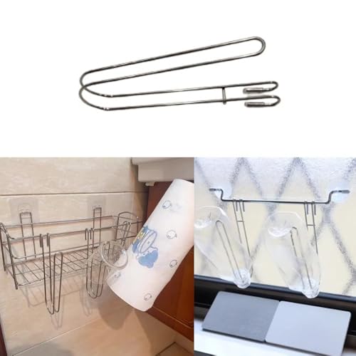 Bottle Drying Rack with Hanging Hook Attachment to Dish Drying Rack Space Saving Baby Bottles Holder Dryer for Kitchen Sink Caddy Organizer Cups Glass Tumblers Wine Decanter Mugs Mason Jars