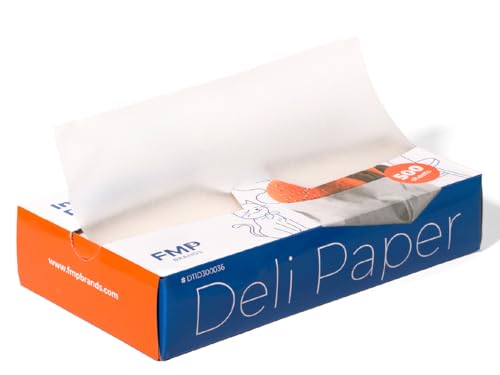 Fit Meal Prep [500 Pack] 10 x 10.75" Wax Paper Sheets for Food, Interfolded Precut Deli Pop Up Grease-Proof Sandwich Paper Wraps, Waterproof for Lunch, Food Basket, Microwave Cover, BBQ - size: 10 x 10.75"