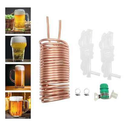 Generic Copper Immersion Wort Chiller CoilJoint, Homebrew for Beer Brewing, Garden Hose Fitting