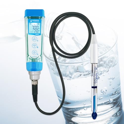 Apera Instruments PH60Z-PW Smart Handheld pH Meter Tester Kit with LabSen 805 ATC pH Electrode for Lab-Grade pH Measurement in Pure Water, Water Solutions with Low Ionic Strength or Low Temperature - style: Pure Water