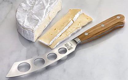 Mercer Culinary Renaissance Olive Wood Soft Cheese Knife, 5-Inch - color: Olive Wood Handle, size: 5-Inch Soft Cheese Knife