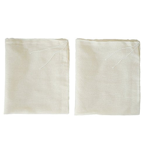 Cheesecloth Bags for Straining,Reusable Cold Brew Coffee Cheese Cloths Strainer,Large Nut Milk Tea Juice Bag,100% Natural Cotton Fine Mesh Filter Bags(Small,2 Pack) - size: Small,2 Pack