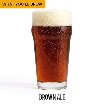 Craft A Brew Recipe Kit - Brown Ale Refill - 1 Gallon - Ingredients for Home Brewing Beer - color: Brown Ale
