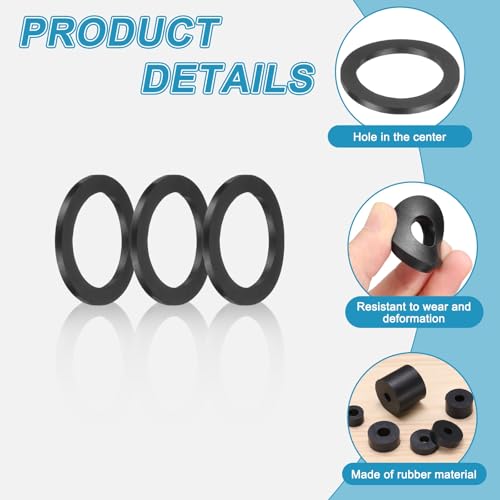 uxcell 16 Pcs Rubber Spacers 35mm OD x 15mm ID x 20mm Height Round Anti Vibration Spacer Rubber Bushing Grommets - size: 35mm OD x 15mm ID x 20mm Height