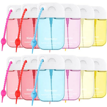 Frienda 12 Pcs Hydrating Hand Sanitizer Spray Scented Hand Sanitizer Mini Spray with Keychain Portable Travel Size 1.35fl. oz Lavender Mist Moisturizing Thank You Gifts for Coworker Staff Women Adults - style: Classic