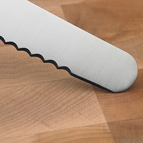 Mercer Culinary M23213 Millenia Black Handle, 12-Inch Wavy Edge, Brisket Knife - size: 12", style: Wavy Edge Brisket Knife