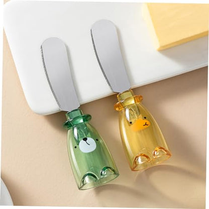 PRETYZOOM Stainless Steel Sauce Knife Small Cheese Knife Cream Cheese Spreader Dip Spreader