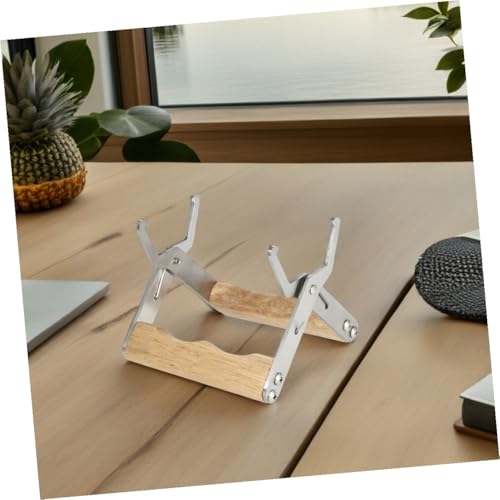Operitacx 4pcs Beekeeping Frame Grip and Beehive Frame Holder Stainless Steel Clamp with Wood Handle for Hive Management