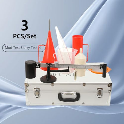 Slurry Test Kit, Mud Hydrometer, Mud Viscometer, Marsh Funnel and Viscometer Cup Mud Tester Slurry Test Kit Sand Content Kit Mud Tester Viscosimeter Sand Content Meter Kit