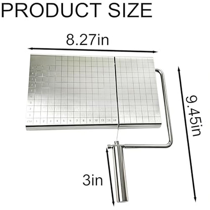 Cheese Slicer Heavy Duty Cheese Cutter for Block Cheese Multipurpose Cheese Slicers with Non Slip Base for Home Kitchen, Ideal for Cutting Cheese, Butter and Sausage