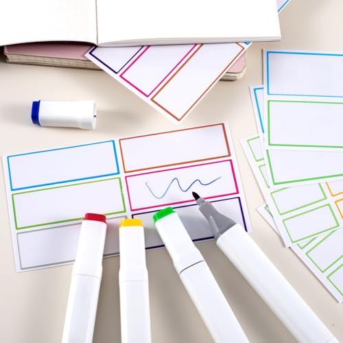 260 Pcs Dry Erase Labels, Dry Erase Stickers, Waterproof Sticker Labels, Removable Labels Easy Peel Off, Reusable Sticky Notes for Food Containers, Office (Clear, Small, Medium, Large) - color: Clear