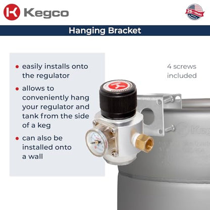 Kegco Single Faucet Ball Lock Home Brew CO2 Party Dispense Kit with Mini Regulator