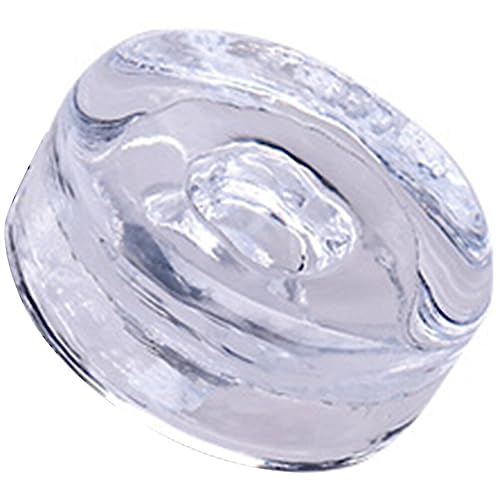 DOITOOL Fermenting Weights for Mason Jars - Glass Canning Weights with Easy Grip Handle Heavy Duty Wide Mouth Jar Lids for Pickling and Fermentation 2.75X2.75X0.98 Inch