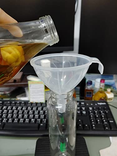 JapanBargain 3102, Set of 3 Japanese Funnel Set Mini and Small Funnels Liquid and Dry Ingredients, BPA Free, Made in Japan, 2 Set