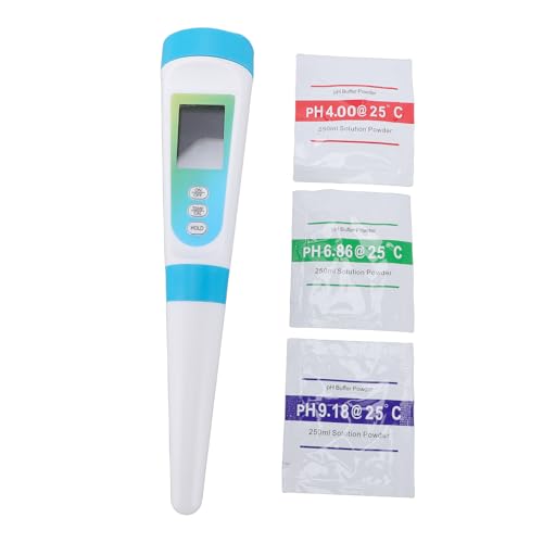 pH Meter, Digital Food pH Tester with ATC for Fermentation Canning Cooking Bread Cheese Meat Water Wine, High Accuracy 0 to 14 Measurement Range