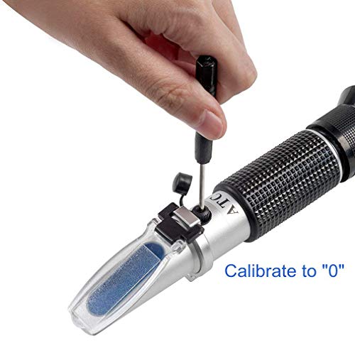 Brix Refractometer with ATC - Hobein Digital Handheld Refractometer for Beer Wine Brewing, Dual Scale-Specific Gravity 1.000-1.130 and Brix 0-32%, Hydrometer in Wine Making and Beer Brewing