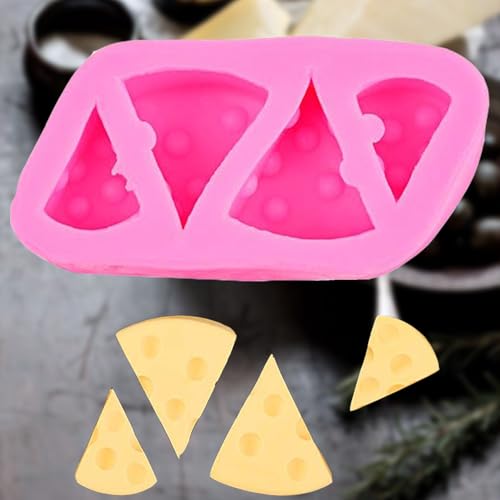 1pcs Cheese Small Silicone Fondant Molds for Cake Decoration Cupcake Topper Candy Chocolate Cupcake Topper Polymer Clay Gum Paste Baking Mold Kitchen Tools Modeling Supplies Pink