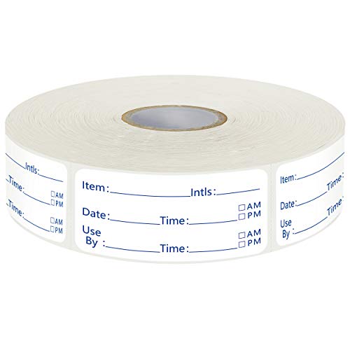 500 Removable Freezer Pantry Canning Labels Set Water Oil Resistant with Perforation Line for Food Containers Jars Kitchen Restaurant Storage Organization (Detailed Area Version, 2” X 1”) … - color: 500 Blue Printed Versions