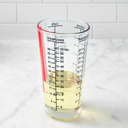 King Arthur Baking Company Mix N Measure Glass, Heavyweight Glass, Multi-Purpose Liquid and Dry Measuring Cup