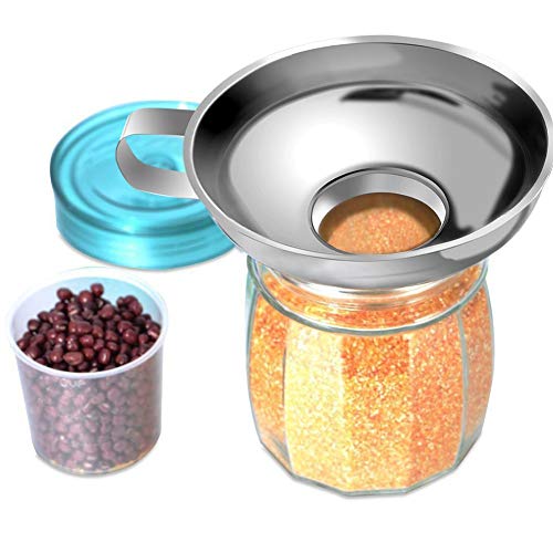 Wide Mouth Canning Funnel, Rustproof Round Shape Stainless Steel Large Canning Funnel for Rice (Rosvolawta78mfyug-10134216)