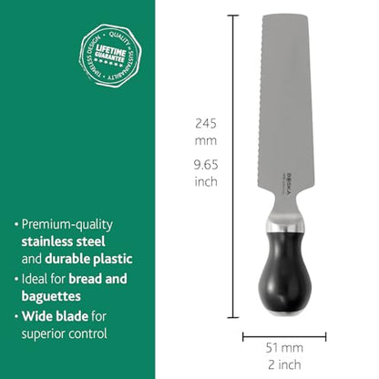 BOSKA Raclette Knife PRO- Stainless Steel - Spatula - Serrated Edge - Raclette - Serving Cutting Tool for Cheese Slicing or Bread Knife - Small Kitchen Knife Durable