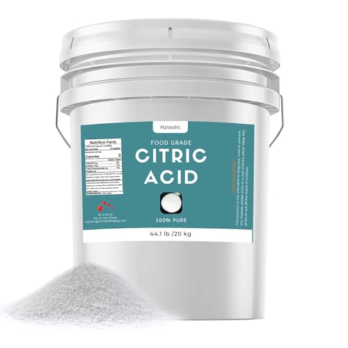 44.1 lb Citric Acid Powder Food Grade, Citric Acid for Cleaning, Canning and Baking, 100% Pure, Natural Preservative, Ideal for DIY Bath Bombs - size: 44.1 lb