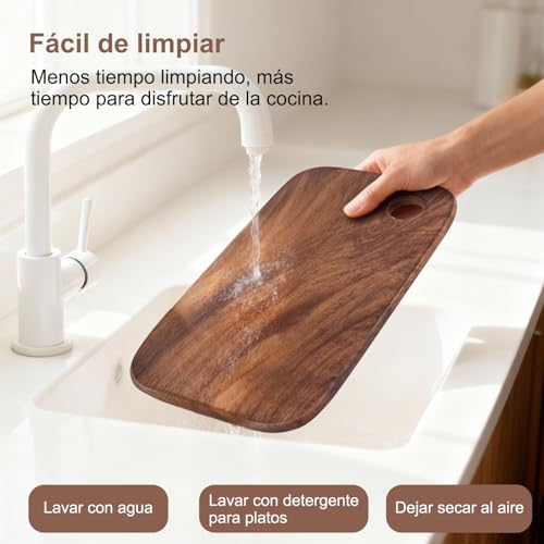 Wood Cutting Boards For Kitchen, Small Portable Walnut Chopping Boards For Outdoor Cooking Draining Lunch Boxes, Serving Boards for Sandwich Cheese Meal Breakfast(S （15.5 * 8.5 * 1）) - size: S （15.5*8.5*1）