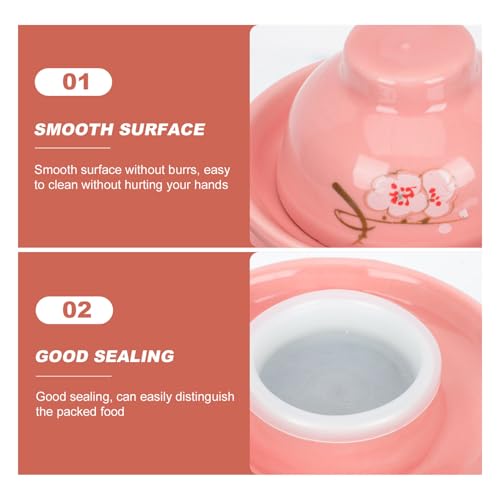 STOBAZA Ceramic Pickle Jar with Double Seal Lid Sichuan Plum Blossom Pattern Fermentation Crock for Kimchi Sauerkraut and Paocai Traditional Water-sealed Food Storage Container Compact