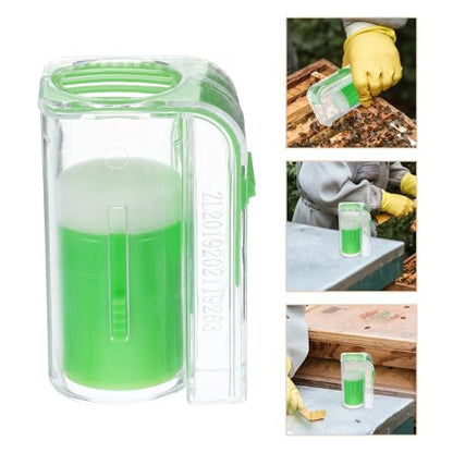 IMIKEYA 2pcs Bee Queen Marker Bottles with Plastic Cage for Safe Catching and Marking, Lightweight Beekeeping Tools for Hive Management and Apiary Use