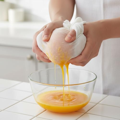 5 Pcs Straining Cloth, 23x23 Inch Cheesecloth for Cooking Steamer Cloth Reusable Cotton Cheesecloth Cooking, Canning, Steaming, Food Filter Cloths, Nut Milk, Cheese Making