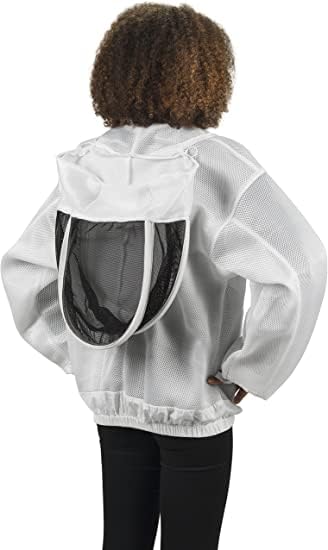 Bees & Co K84 Ultralight Beekeeper Jacket with Fencing Veil - size: X-Large
