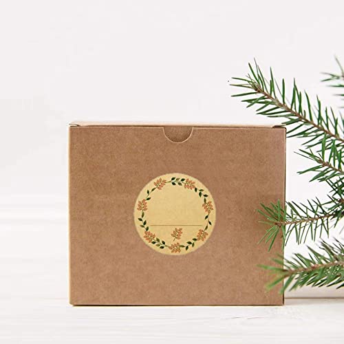 2" Canning Labels for Jars, 500 PCS Kraft Gift Labels, Mason Jar Stickers,Jam Homemade Canning Jar Labels Stickers,Dissolvable Food Labels Stickers - color: Yellowish Brown 1