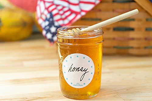 Dissolvable Food Labels for Canning, Pantry, Food Containers, and Mason Jar Food Prep Storage and Organization - Made in USA - Completely Washes Away -250 Labels - 2 Inch Round - color: Teal Round