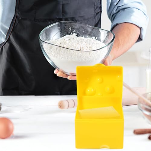 3pcs Airtight Cheese Storage Box with Flip Lid, Small Fridge Cheese Holder Containers for Kitchen Food Storage and Refrigerator Organization