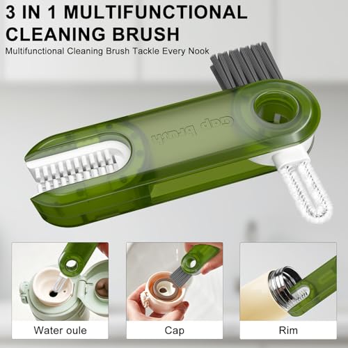 3 in 1 Cup Lid Gap Cleaning Brush Set, Multifunctional Bottle Cleaning Tools, Mutipurpose Tiny Cup Holder Cleaner, Home Kitchen Crevice Brush Tools