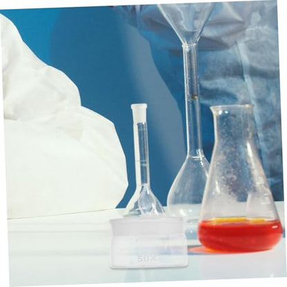GARVALON Weighing Bottle Holder 2pcs Glass Weighing Jar for Labs Experiment Bottles - size: 6.5X5X5CM