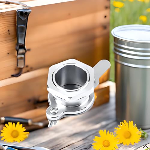 Honey Gate Valve -Honey Tap, Stainless Steel Honey Gate Valve, Gate Honey Bucket Accessories, Controlled Dispensing Extractor with Secure Closure for Efficient Beekeeping Transfer & Bottling