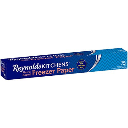 Reynolds Wrap Freezer Paper 18" X 50' Roll, 75 Square. Feet (Pack of 12) - size: 18 inches x 50 feet