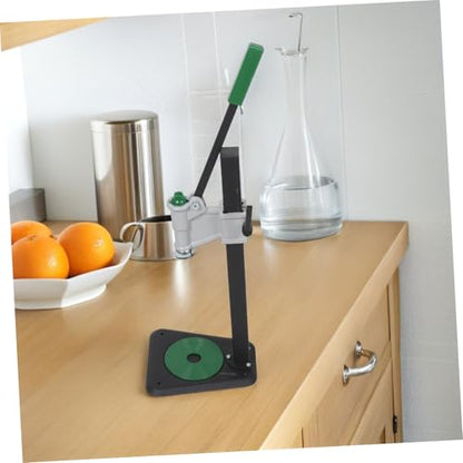 Manual Bottle Capper Tool for Home Brewing, Heavy Duty Iron Bench Capper with Adjustable Height 7.8-18.3 Inches, Detachable Design and Stable Tabletop Base for 26mm/29mm Crown Caps