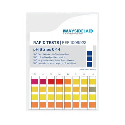 Universal pH Fix Indicator Strips 0-14, Quick and Accurate Result, 100 Bleed-Free Test Strip. Made in Germany. Safe, Easy pH Testing for Laboratory, Industrial, Professional, & Beginner Use