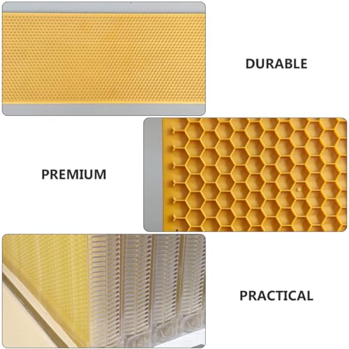 3pcs Plastic Comb Foundation Bee House Foundation Deep Hive Honeycomb Sheet Beekeeping Tool for Beekeepers Patio and Farm Use