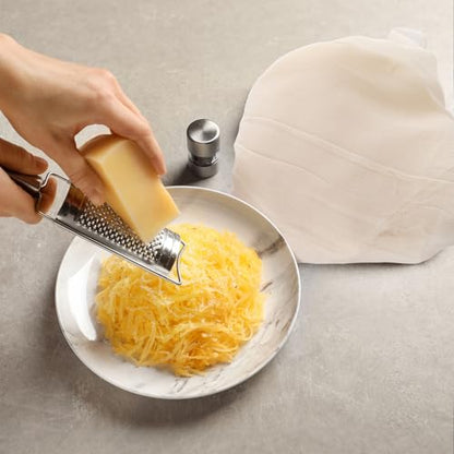 40 Pcs Cheesecloth for Straining Grade 100 Cheese Cloths Bulk 24 x 24 Inches and 20 x 20 Inches Hemmed Unbleached Cotton Muslin Cloth Reusable for Cooking Baking Juicing Cheese Making
