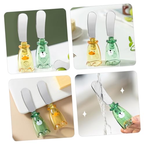Healifty Stainless Steel Sauce Knife for Cheese Butter Peanut Jam Salad Dressing Bakery Multi-use Knife for Kitchen Tableware