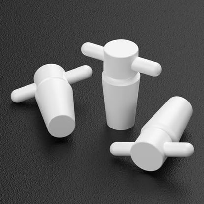 stonylab PTFE Stoppers with Handle, 3-Pack Sizes 19# Lab Standard Mouth Flask Bottle Sealant for Chemical Storage - size: 19#