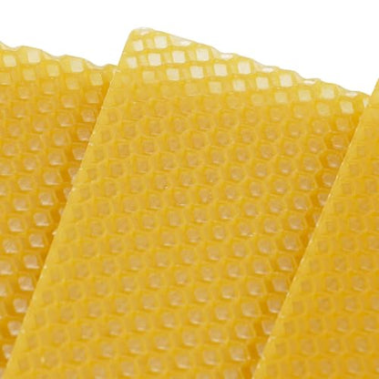 30PCS Bee Hive Foundations, Beeswax Comb Sheets for Beekeeping, Deep Nest Honeycomb Wax Frame, Waxing Beekeeping Equipment Supplies for Hive Frames 7.68"x16.34"