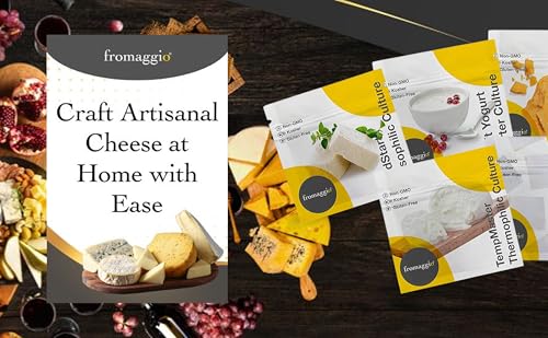 Fromaggio | Complete Cheesemaking Ingredient Kit – 6 Cultures, 2 Rennet, Citric Acid, Calcium Chloride & Salt – DIY Home Cheese Making Supply Set