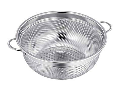TeamFar Colander, 3qt Colander Strainer Stainless Steel, Solid Handle & Elevation Base, Micro-perforated & Dishwasher Safe - size: 3qt
