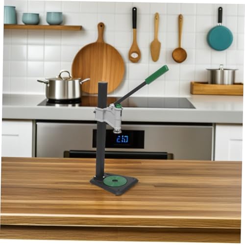 Hemobllo Manual Bottle Capping Machine for Standard Glass Bottles with Adjustable Height 7.8-18.3 Inches Iron Lever Bench Capper Featuring Stable Tabletop Base and Easy Cleaning